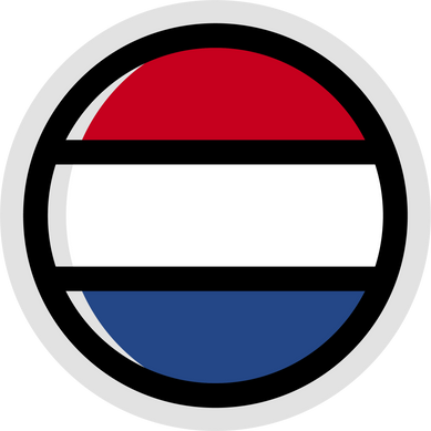 Netherlands Flag Circle Sticker